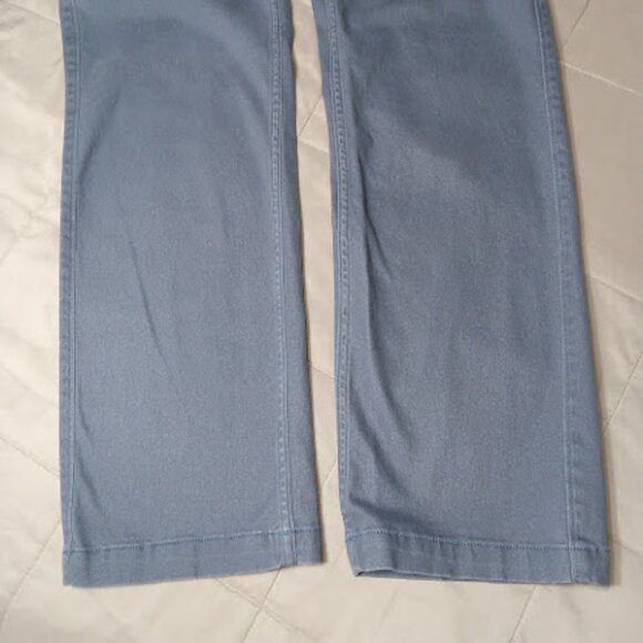HOLLISTER | Ultra High Rise Dad Pant Long Straight Leg Blue Cargo Pants 24L - Picture 7 of 10